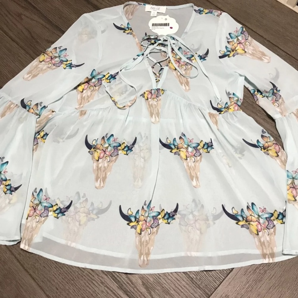 Bull head mint top